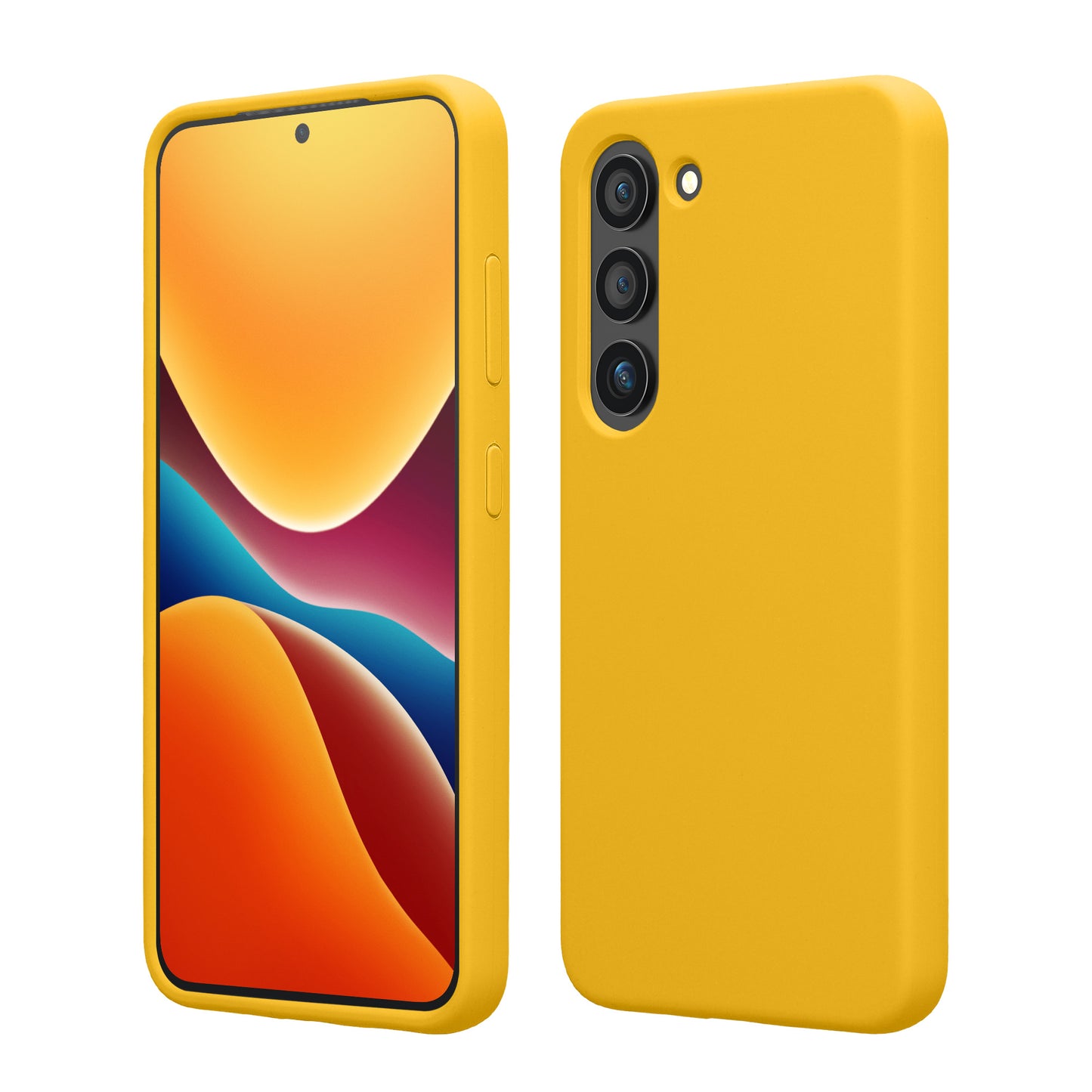 kwmobile Hülle kompatibel mit Samsung Galaxy S23 Plus Hülle - dünnes Silikon Handy Case - stoßfeste Handyhülle weiche Oberfläche - Kabelloses Laden