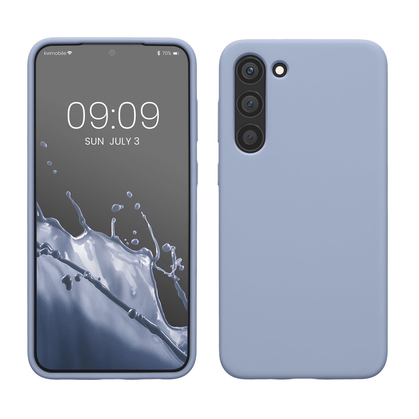 kwmobile Hülle kompatibel mit Samsung Galaxy S23 Plus Hülle - dünnes Silikon Handy Case - stoßfeste Handyhülle weiche Oberfläche - Kabelloses Laden