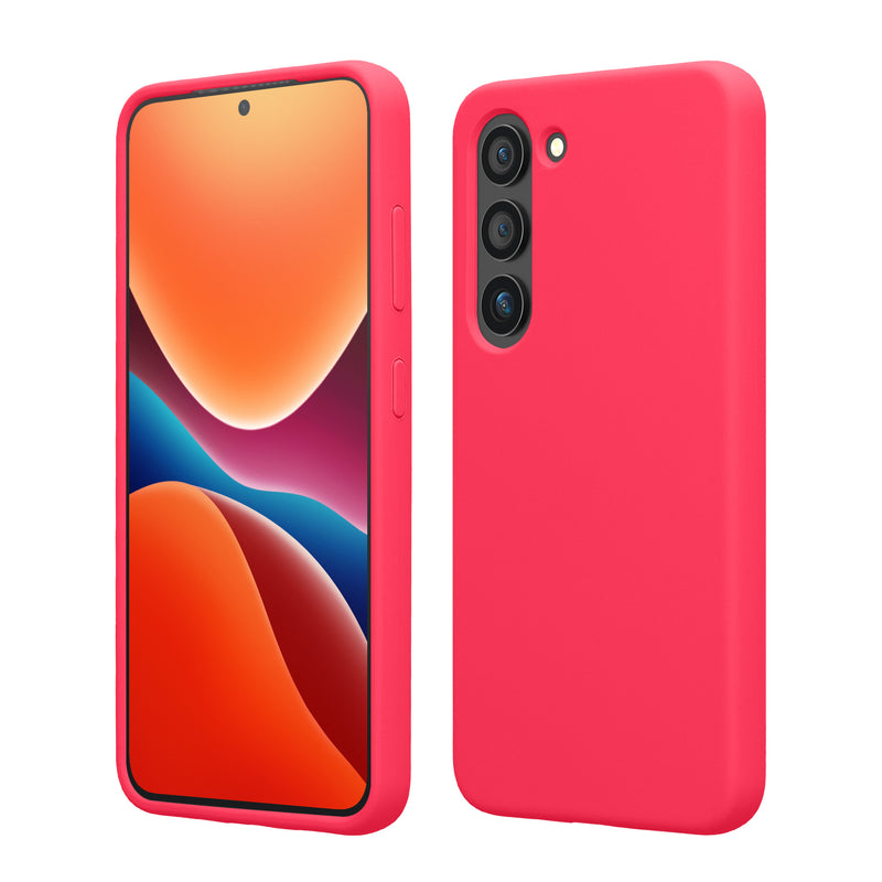 kwmobile Hülle kompatibel mit Samsung Galaxy S23 Plus Hülle - dünnes Silikon Handy Case - stoßfeste Handyhülle weiche Oberfläche - Kabelloses Laden