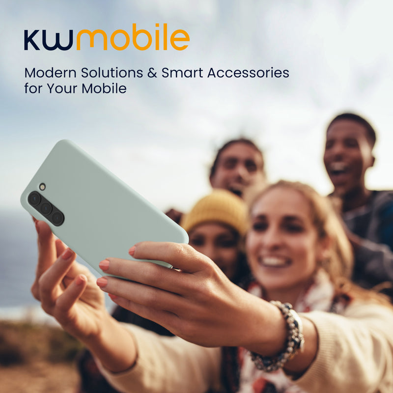 kwmobile Hülle kompatibel mit Samsung Galaxy S23 Plus Hülle - dünnes Silikon Handy Case - stoßfeste Handyhülle weiche Oberfläche - Kabelloses Laden