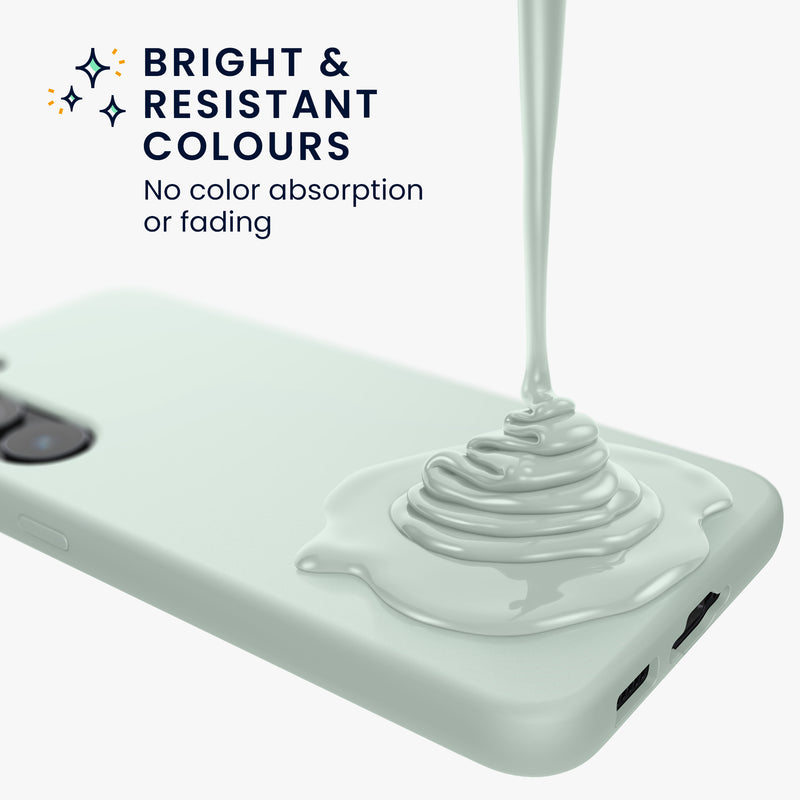 kwmobile Hülle kompatibel mit Samsung Galaxy S23 Plus Hülle - dünnes Silikon Handy Case - stoßfeste Handyhülle weiche Oberfläche - Kabelloses Laden
