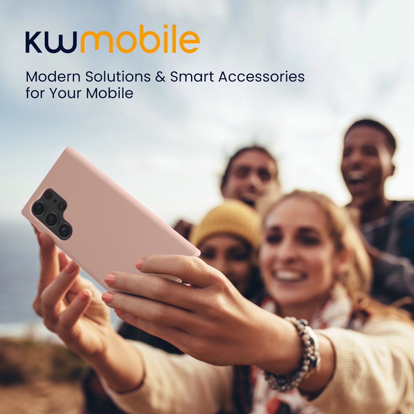 kwmobile Hülle kompatibel mit Samsung Galaxy S23 Ultra Hülle dünnes Silikon Handy Case Handyhülle weiche Oberfläche kabelloses Laden