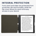 kwmobile Schutzhülle für Amazon Kindle Scribe (2022/2024) Hülle - eReader Case aus Kunstleder mit Auto Sleep Funktion - Aufgehende Sonne