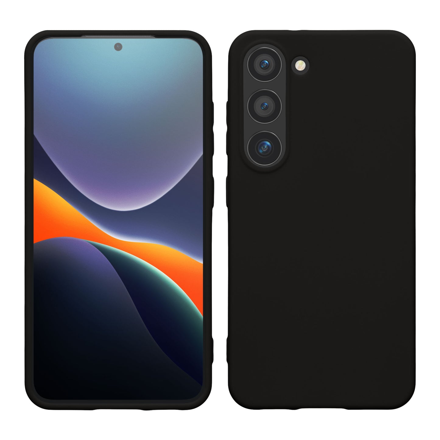 kwmobile Hülle kompatibel mit Samsung Galaxy S23 Hülle - Silikon Handyhülle - Case stoßabsorbierend flexibel - Kabelloses Laden