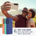 kwmobile Hülle kompatibel mit Samsung Galaxy S23 Hülle - Silikon Handyhülle - Case stoßabsorbierend flexibel - Kabelloses Laden