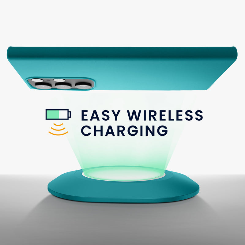 kwmobile Hülle kompatibel mit Samsung Galaxy S23 Ultra Hülle - Silikon Handyhülle weich schlank - Case stoßabsorbierend flexibel - kabelloses Laden