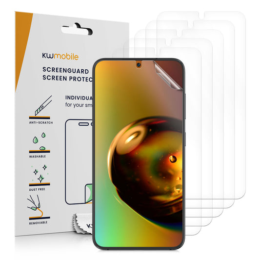 kwmobile 6x Displayschutzfolie kompatibel mit Samsung Galaxy S23 Folie - klare Schutzfolien Set in transparent Transparent  