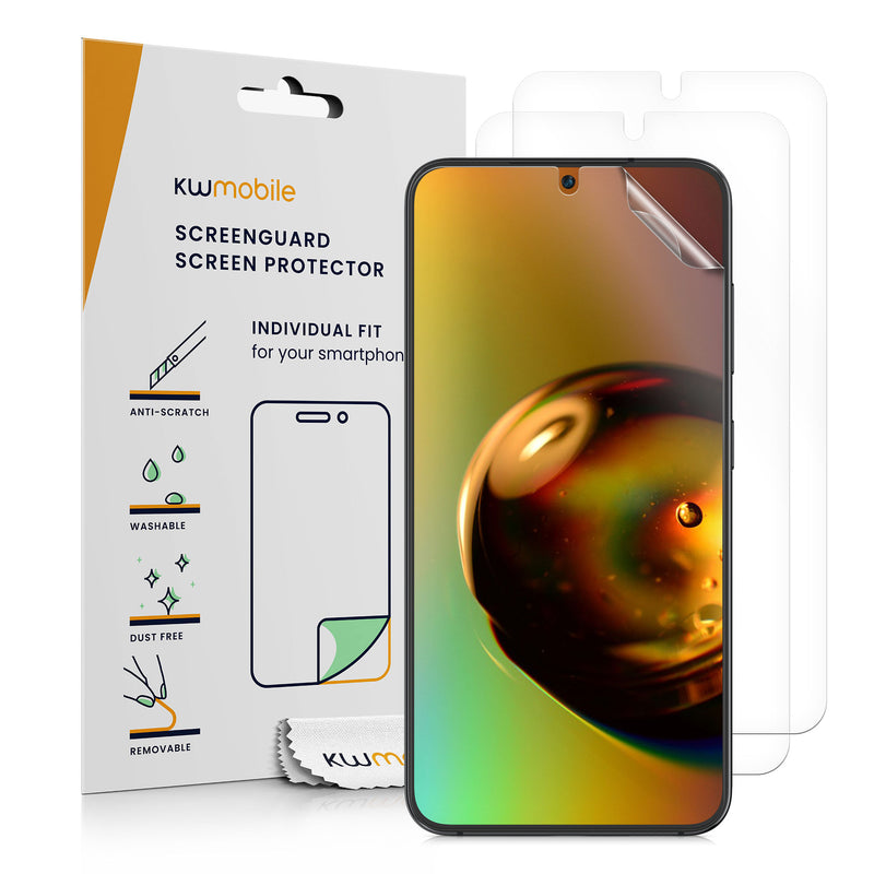 kwmobile Displayschutzfolie kompatibel mit Samsung Galaxy S23 Folie Set