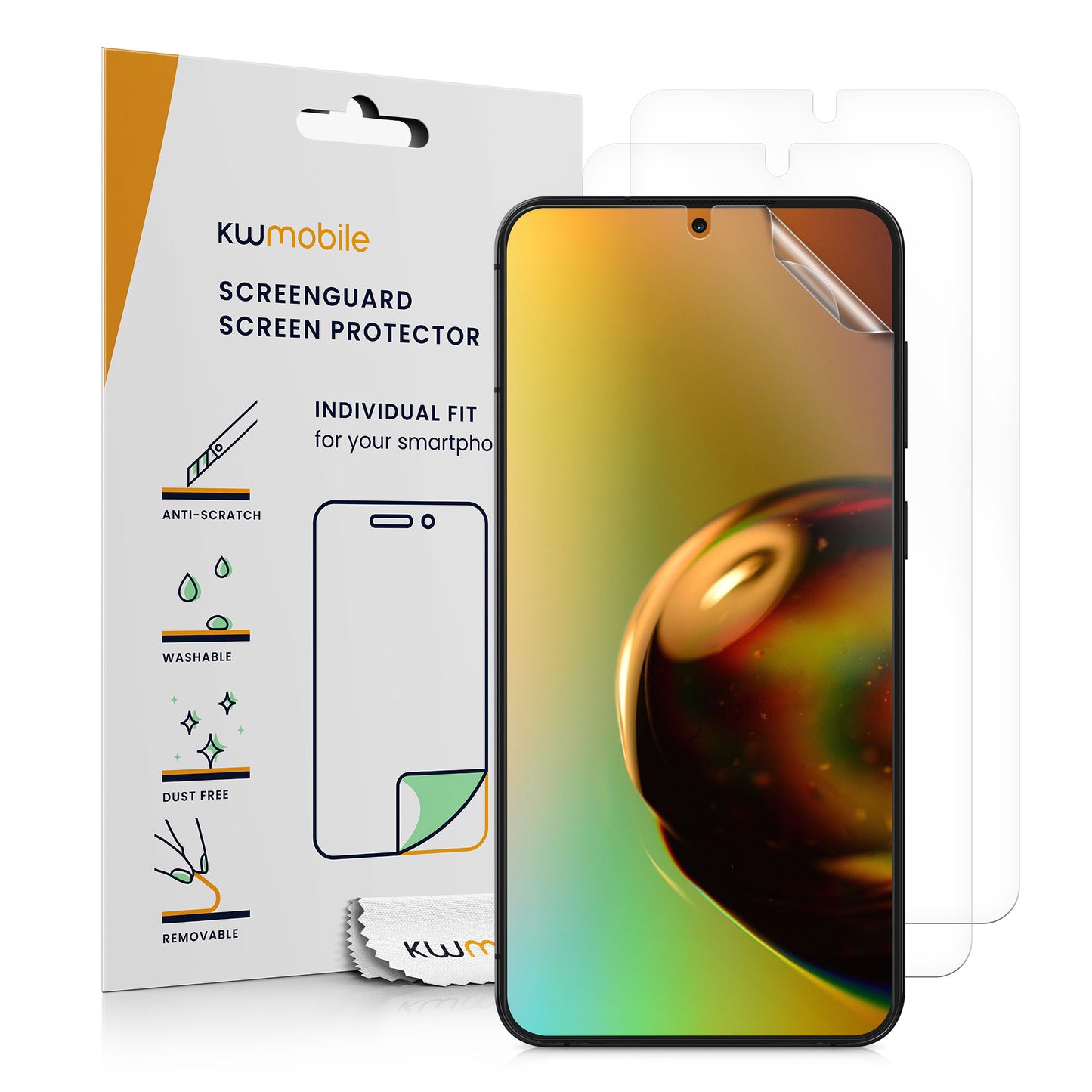 kwmobile Displayschutzfolie kompatibel mit Samsung Galaxy S23 Plus Set