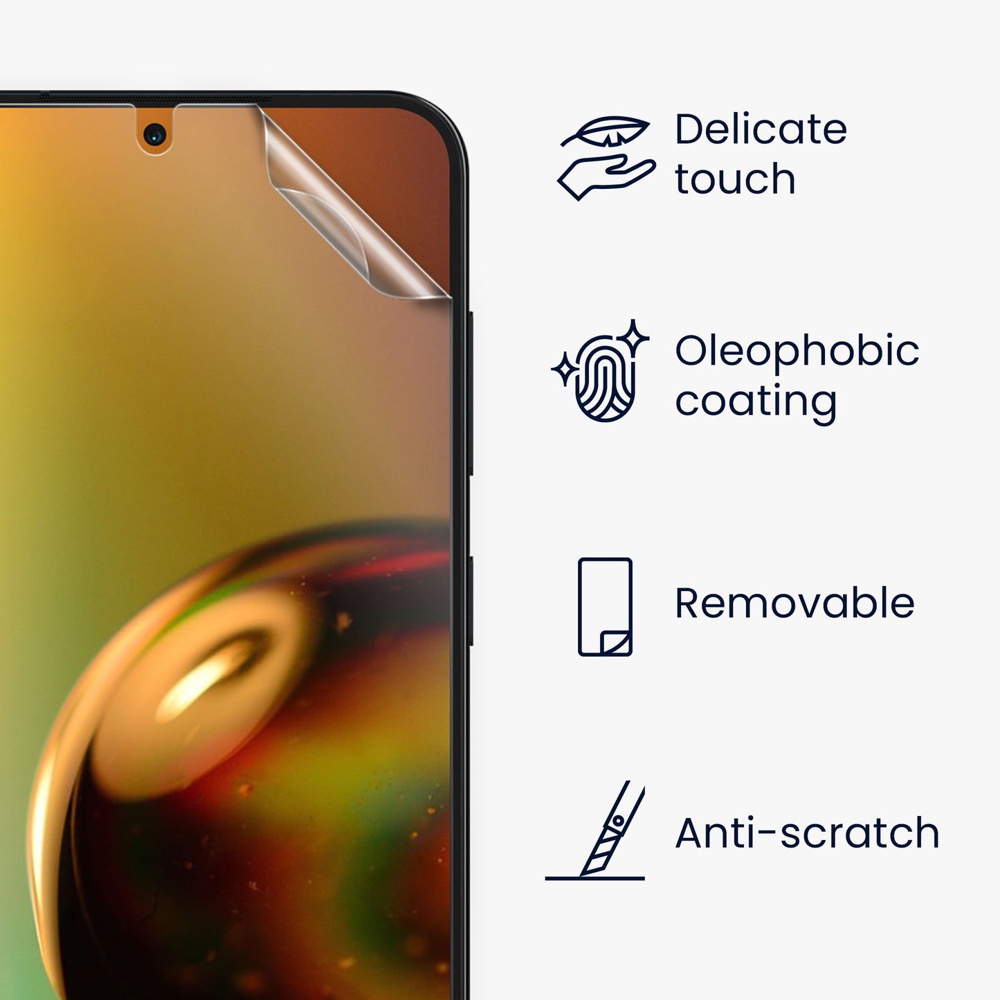 kwmobile Displayschutzfolie kompatibel mit Samsung Galaxy S23 Plus Set