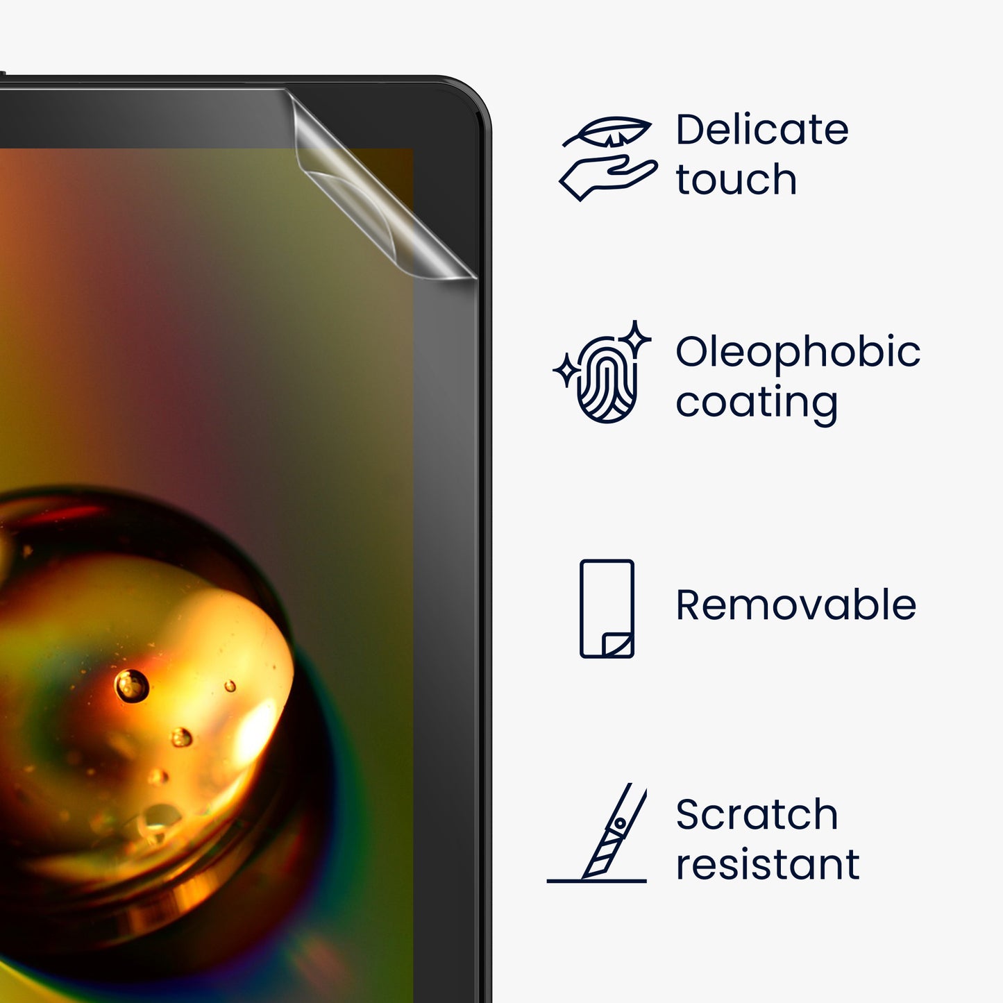 2x Folie kompatibel mit Amazon Fire HD 8 / 8 Plus 7" (2022)