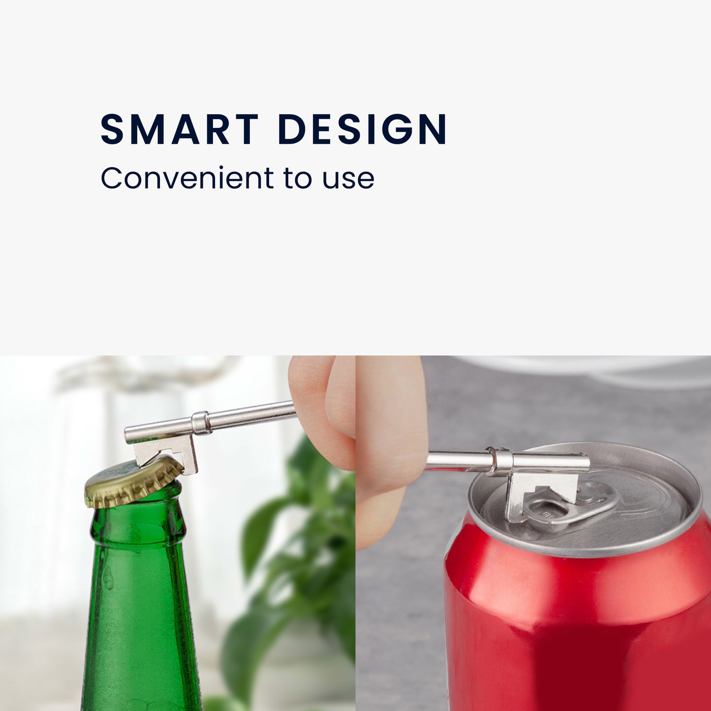 kwmobile Flaschenöffner in Schlüsselform - Bottle Opener Set - Schlüsselanhänger - Kronkorken Öffner für Bier Soda Soft Drinks