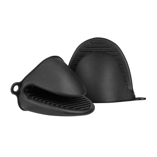 Topflappen Handschuhe Set aus Silikon - Schwarz - Sonstiges