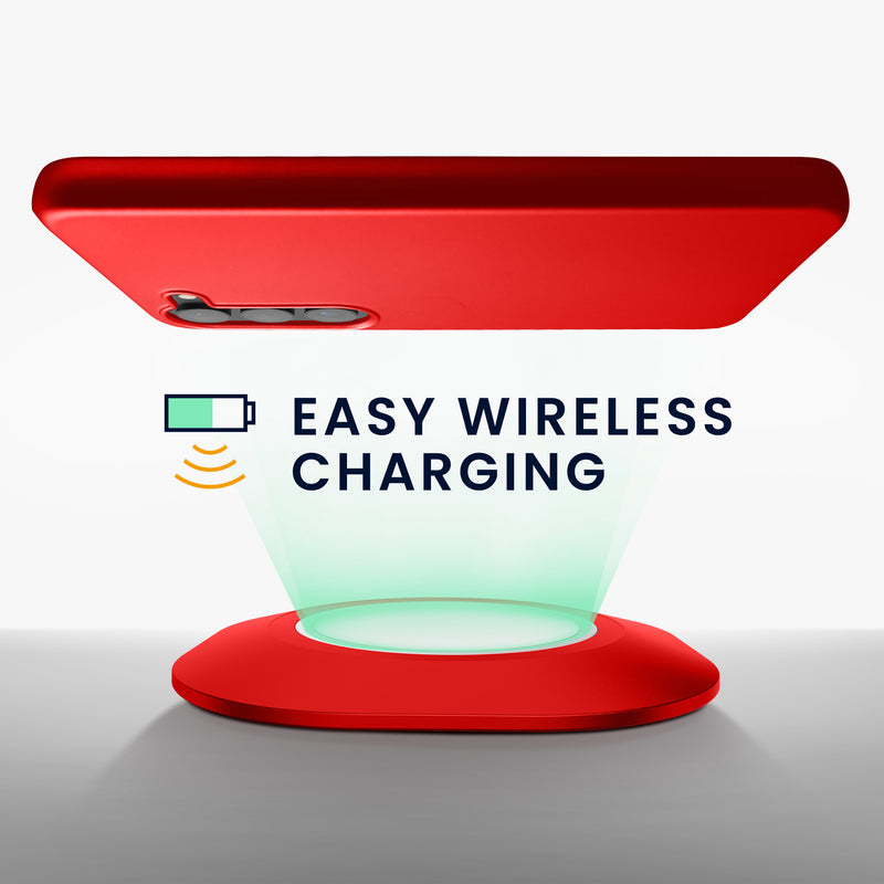 kwmobile Hülle kompatibel mit Samsung Galaxy S23 Handyhülle Case stoßabsorbierend flexibel Kabelloses Laden