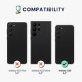 kwmobile Hülle kompatibel mit Samsung Galaxy S23 Handyhülle Case stoßabsorbierend flexibel Kabelloses Laden