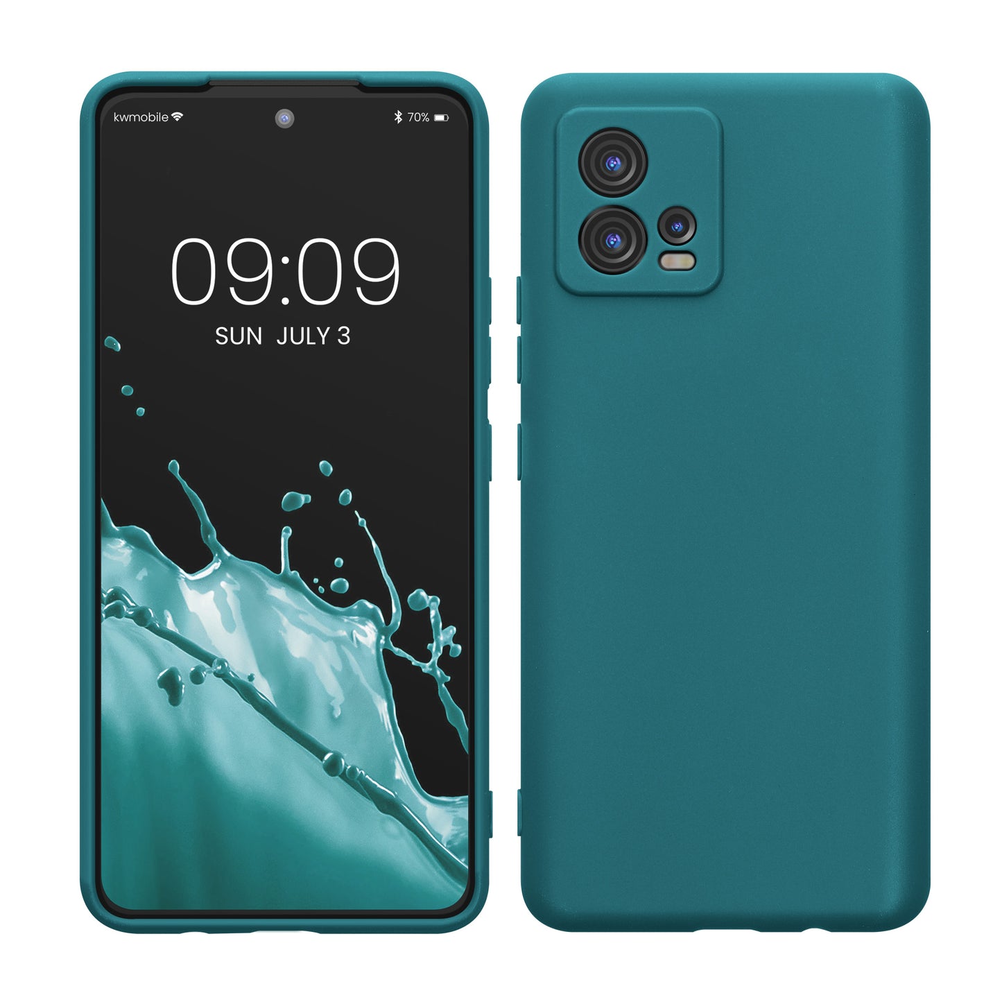 kwmobile Handyhülle für Motorola Moto G72 Hülle weiches Handy Silikon Case Schutzhülle Cover