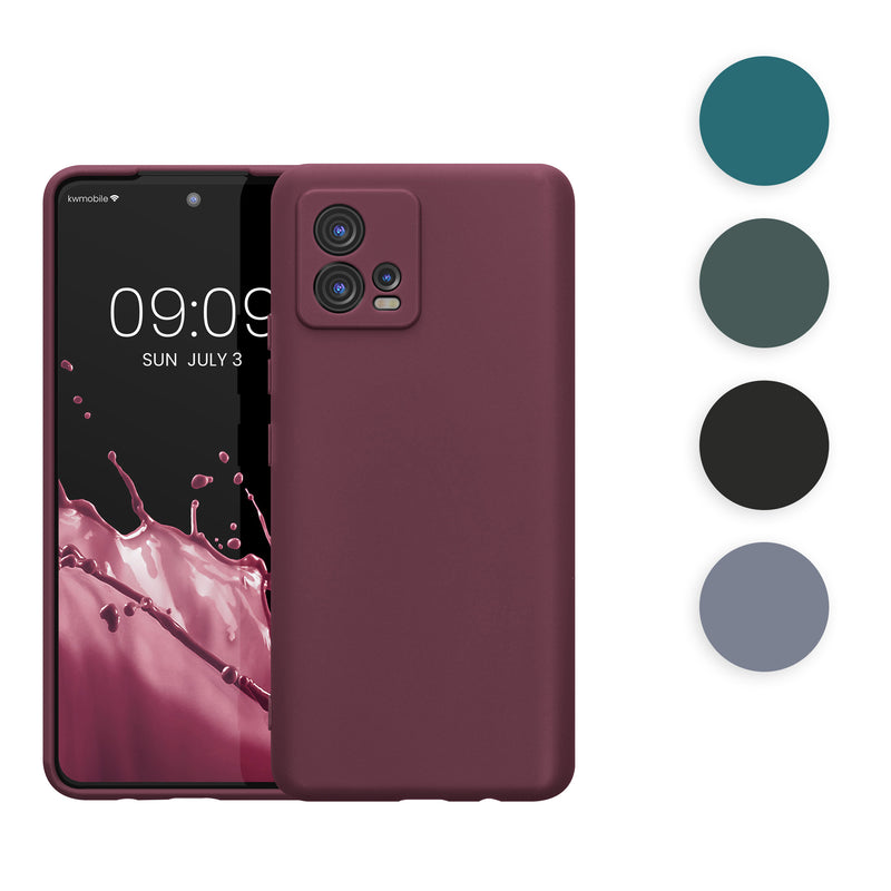 kwmobile Handyhülle kompatibel mit Motorola Moto G72 Hülle - Handy Case aus weichem Silikon in Petrol matt Petrol matt  