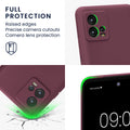 kwmobile Handyhülle für Motorola Moto G72 Hülle weiches Handy Silikon Case Schutzhülle Cover
