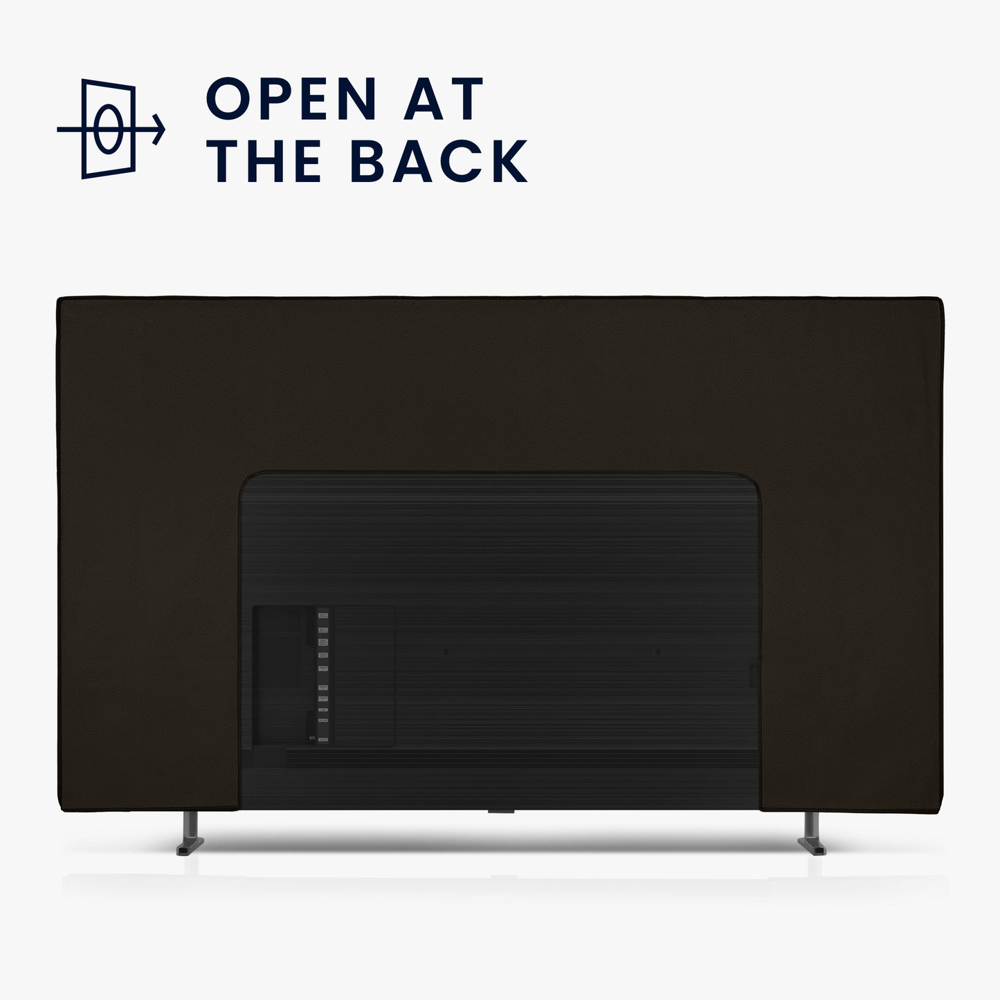 kwmobile 85" TV Abdeckung Indoor - Fernseher Hülle Bildschirmschutz Abdeckung - TV Bildschirm Staubschutzhülle - Fernsehabdeckung