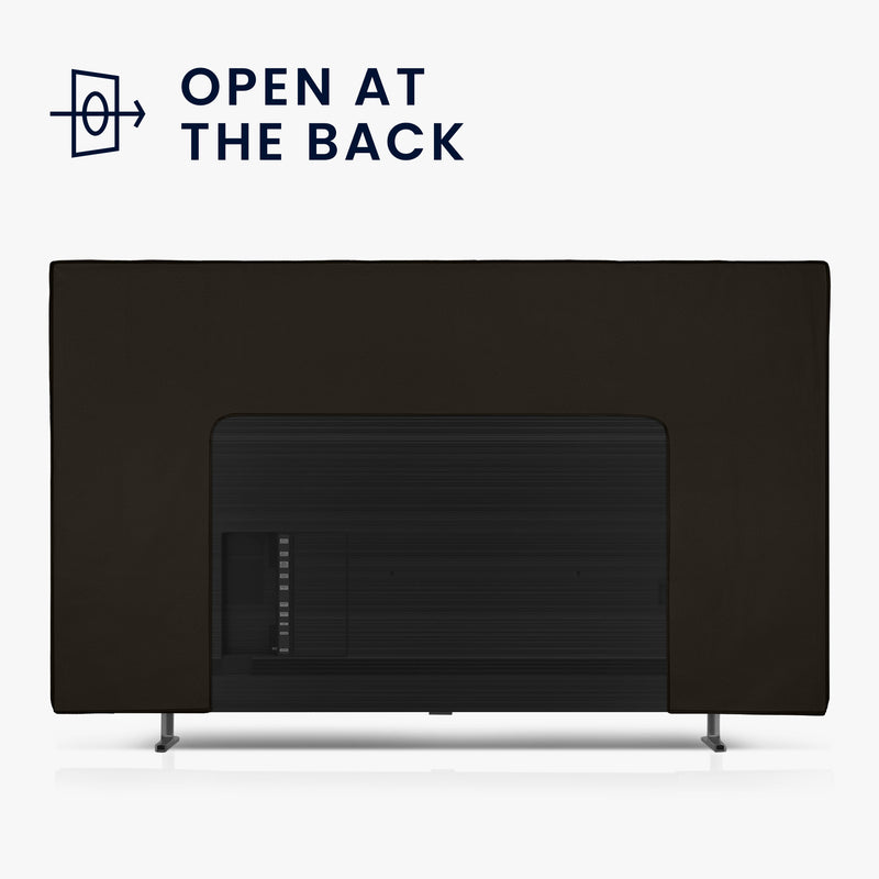 kwmobile 85" TV Abdeckung Indoor - Fernseher Hülle Bildschirmschutz Abdeckung - TV Bildschirm Staubschutzhülle - Fernsehabdeckung