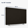 kwmobile 85" TV Abdeckung Indoor - Fernseher Hülle Bildschirmschutz Abdeckung - TV Bildschirm Staubschutzhülle - Fernsehabdeckung