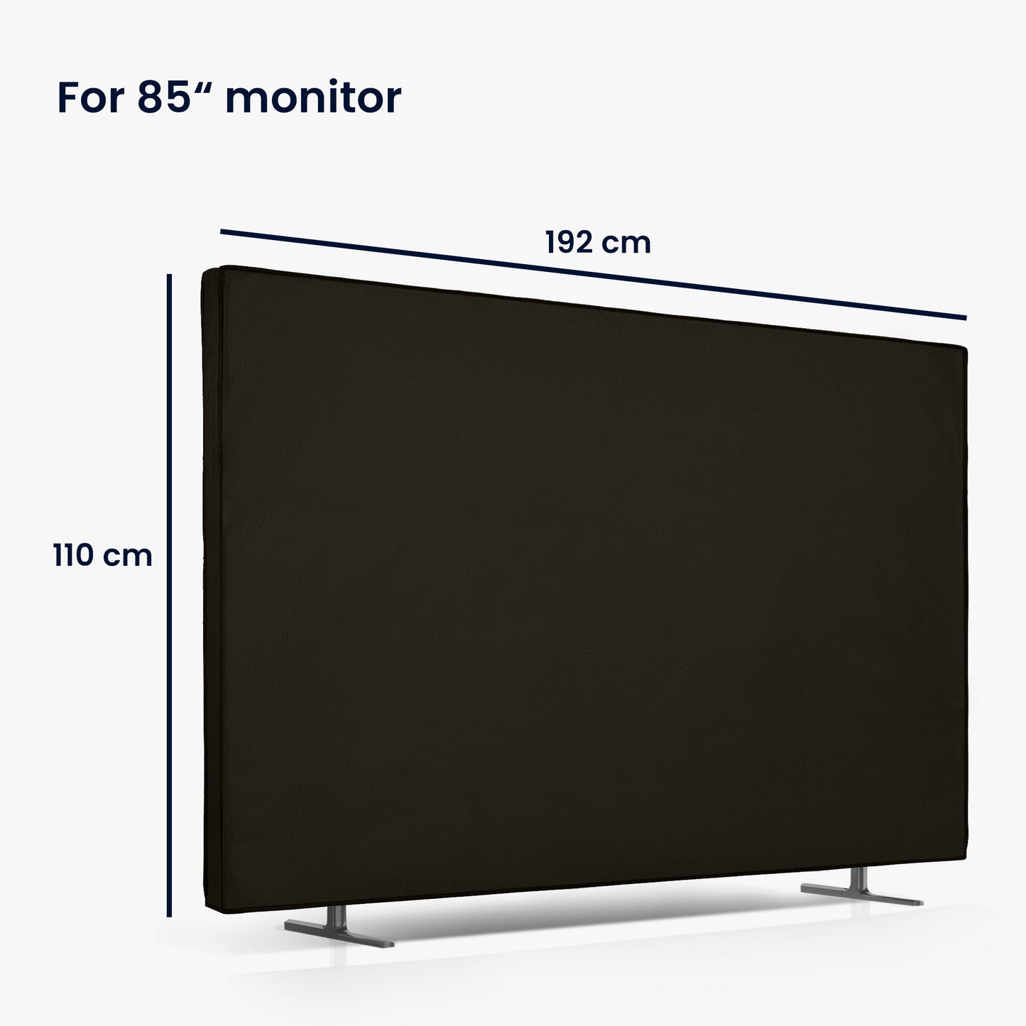 kwmobile 85" TV Abdeckung Indoor - Fernseher Hülle Bildschirmschutz Abdeckung - TV Bildschirm Staubschutzhülle - Fernsehabdeckung