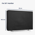 kwmobile 24" TV Abdeckung Indoor Fernseher Hülle Bildschirmschutz Abdeckung TV Bildschirm Staubschutzhülle Fernsehabdeckung
