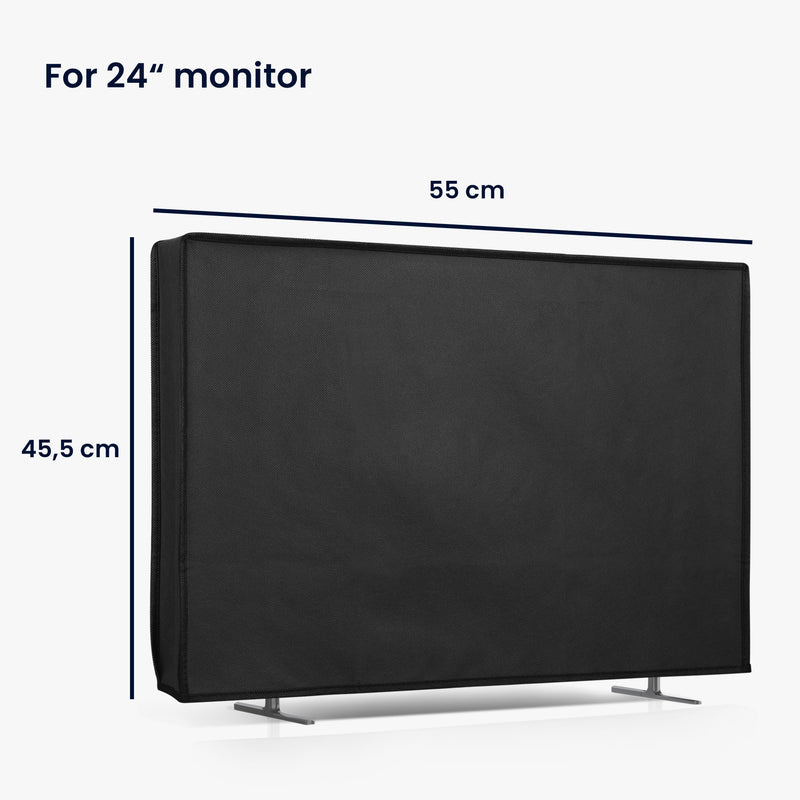kwmobile 24" TV Abdeckung Indoor Fernseher Hülle Bildschirmschutz Abdeckung TV Bildschirm Staubschutzhülle Fernsehabdeckung
