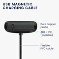 kwmobile USB Kabel Charger kompatibel mit Fitbit Inspire 3 Ladekabel - Smart Watch Ersatzkabel - Fitnesstracker Aufladekabel