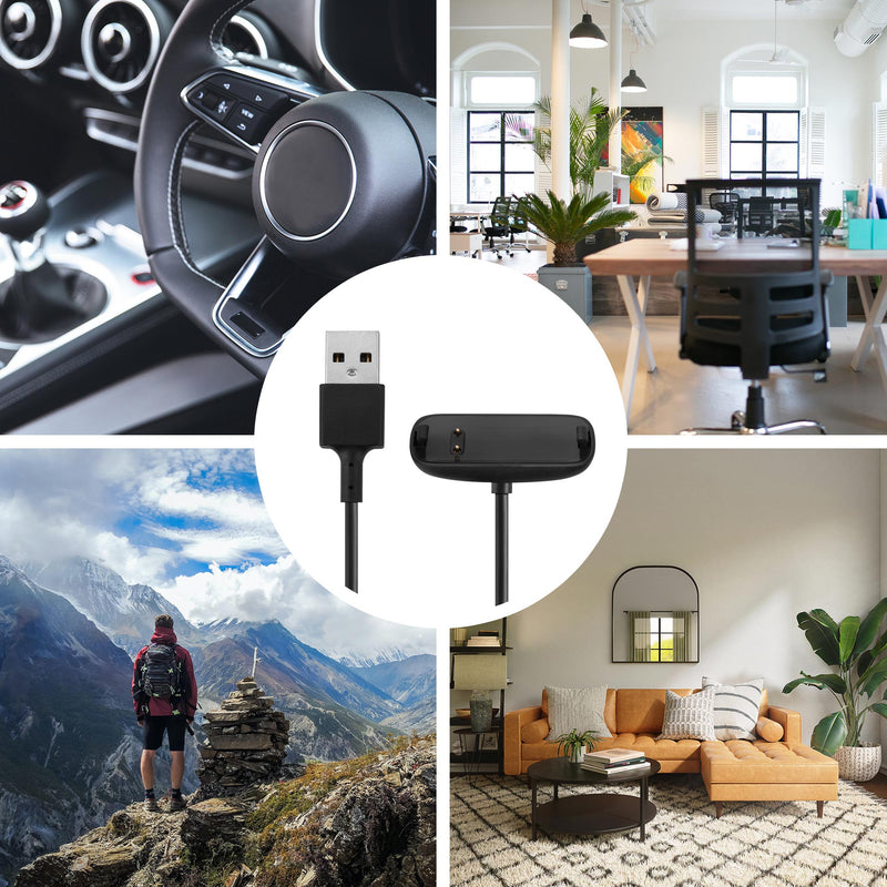 kwmobile USB Kabel Charger kompatibel mit Fitbit Inspire 3 Ladekabel - Smart Watch Ersatzkabel - Fitnesstracker Aufladekabel