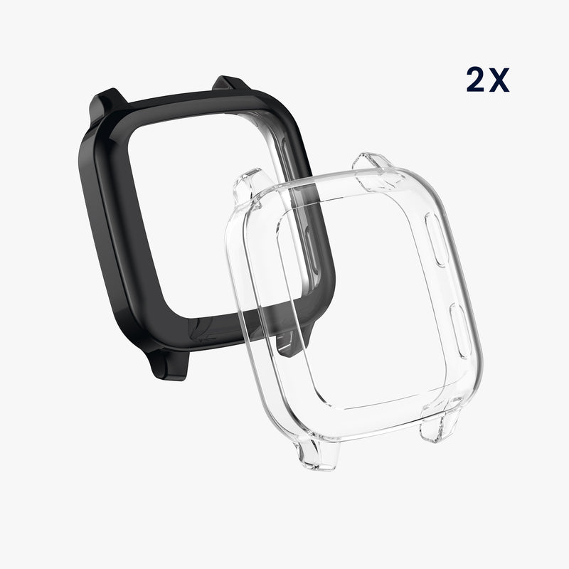 kwmobile Schutzhülle für Garmin Venu Sq 2 Music / Sq 2 Fullbody Display Cover Set