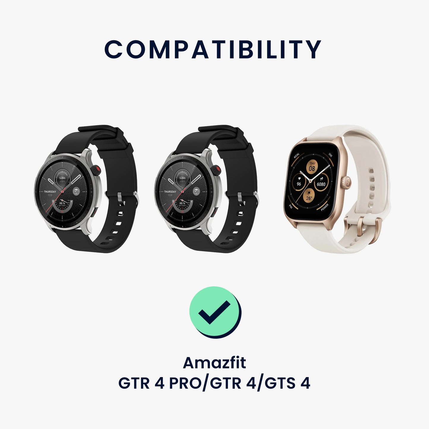 kwmobile USB Kabel Charger kompatibel mit Huami Amazfit Cheetah / GTS 4 / GTR 4 / GTR 4 Pro Ladekabel Smart Watch Ersatzkabel Fitnesstracker Aufladekabel