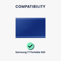 kwmobile Hülle kompatibel mit Samsung T7 Portable SSD Festplatte Schutzhülle für portable SSD