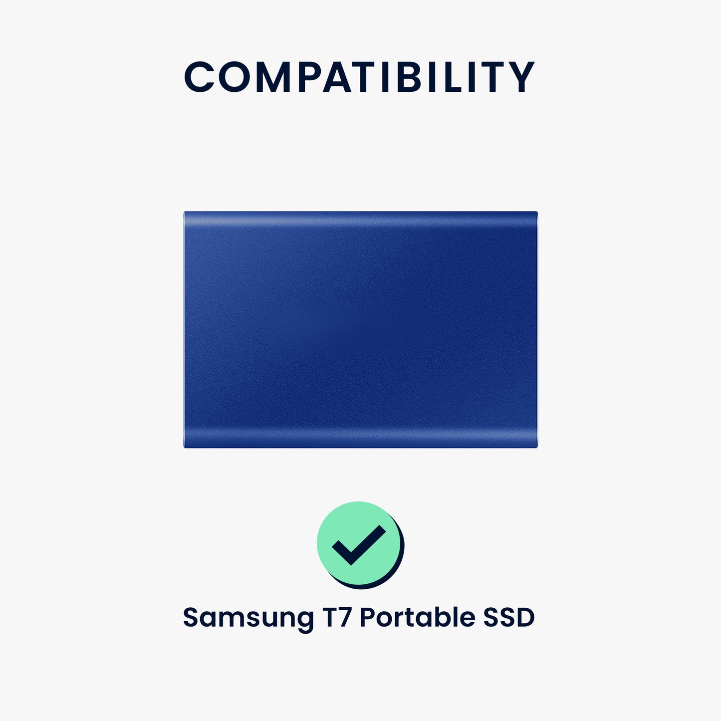 kwmobile Hülle kompatibel mit Samsung T7 Portable SSD Festplatte Schutzhülle für portable SSD