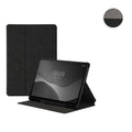 kwmobile Schutzhülle kompatibel mit Samsung Galaxy Tab S8 / Galaxy Tab S7 - Hülle Slim - Tablet Cover Case mit Ständer Hellgrau Schwarz Hellgrau  