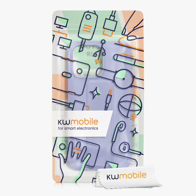 kwmobile Handyhülle für Apple iPhone 14 Pro Max Hülle mit Fingerhalter und Stand Schutzhülle Cover