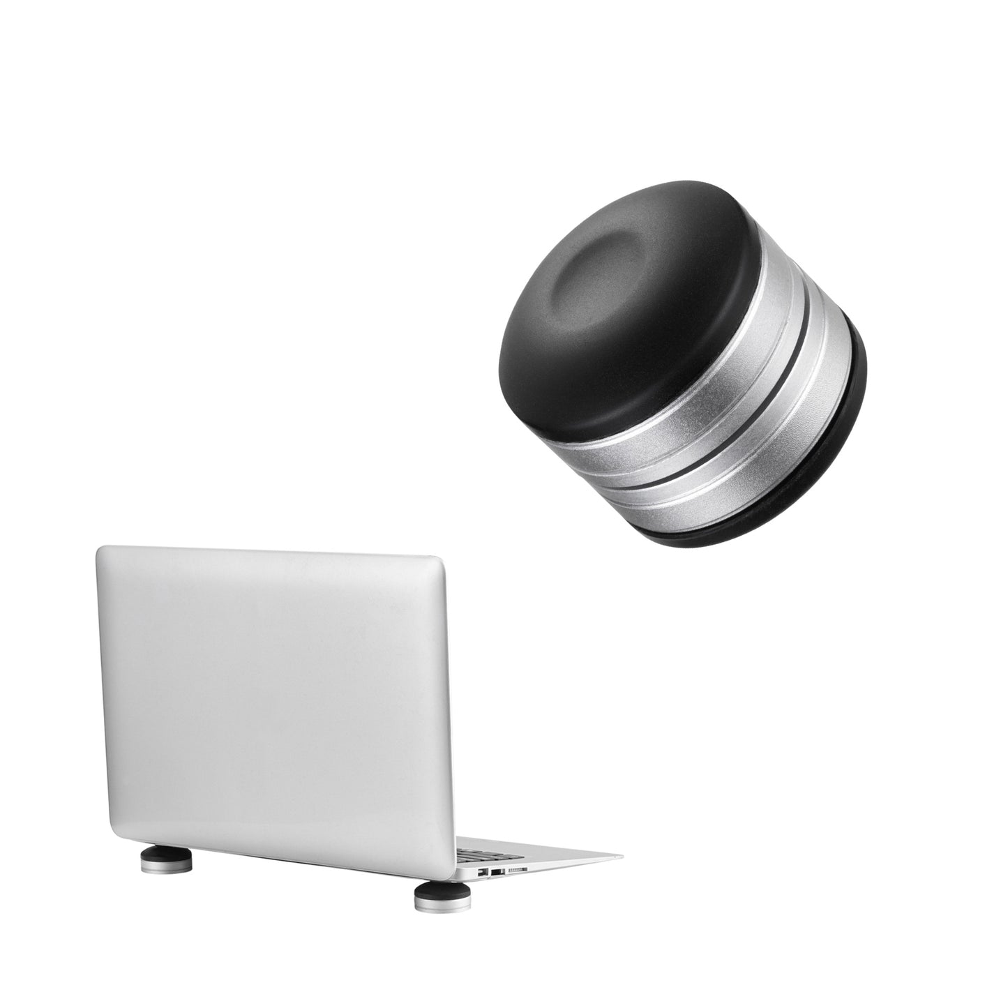 kwmobile Laptop Ständer klein universal Hitzeschutz Erhöhung Unterlage Notebook Halter höhenverstellbar Silber