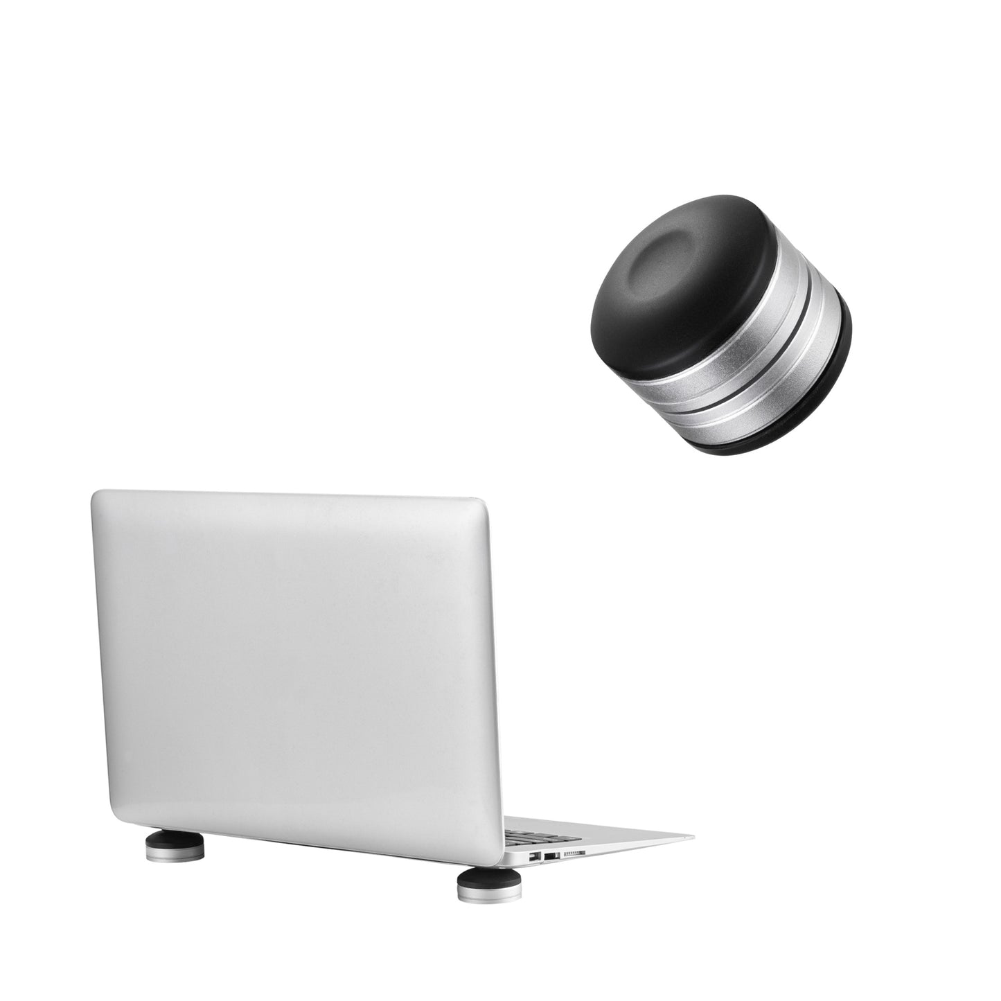 kwmobile Laptop Ständer klein universal Hitzeschutz Erhöhung Unterlage Notebook Halter höhenverstellbar Silber