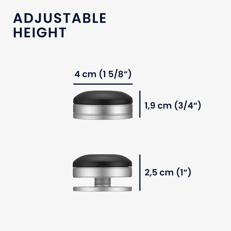 kwmobile Laptop Ständer klein universal Hitzeschutz Erhöhung Unterlage Notebook Halter höhenverstellbar Silber