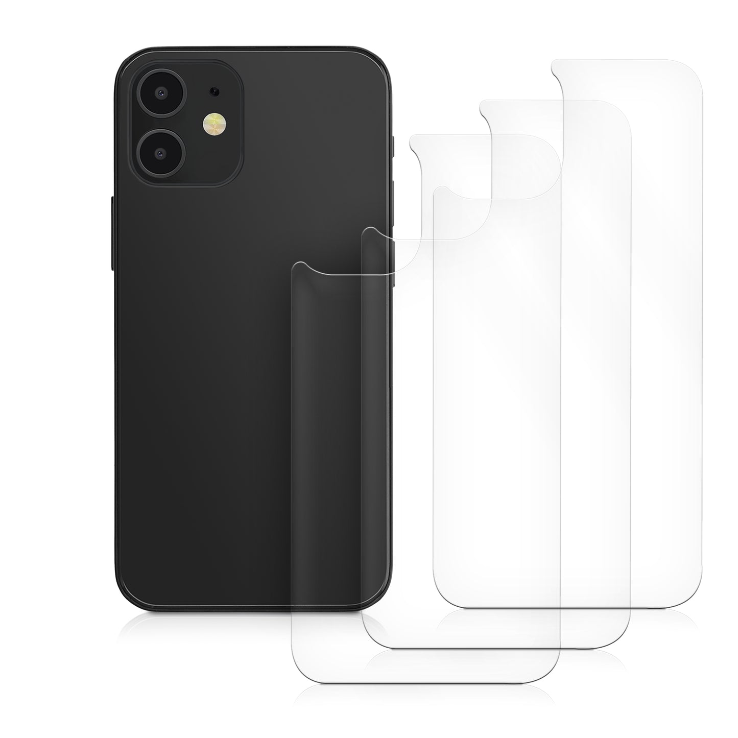 Schutzfolie Rückseite kompatibel mit Apple iPhone 12