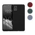 kwmobile Hülle kompatibel mit Motorola Moto E22 / Moto E22i Hülle - weiches TPU Silikon Case - Cover geeignet für kabelloses Laden - Schwarz matt Schwarz matt  