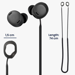 kwmobile Halteband kompatibel mit Google Pixel Buds Pro Headphones - Kopfhörer Halter Band Strap - Weiß - Sonstiges
