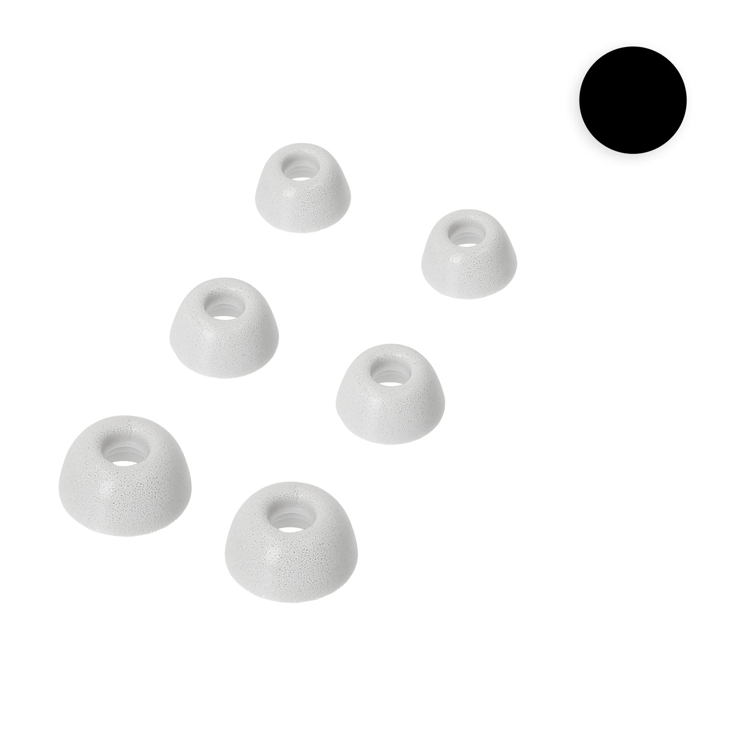 kwmobile 6x Ersatz In Ear Kopfhörer kompatibel mit Google Pixel Buds Pro - 3 Größen - Polster Ohrstöpsel In-Ear Ohrhörer - Schwarz matt Schwarz matt  