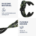 kwmobile Armband kompatibel mit Huami Amazfit T-Rex / T-Rex Pro Armband - Fitnesstracker Sportarmband Band aus TPU und Silikon