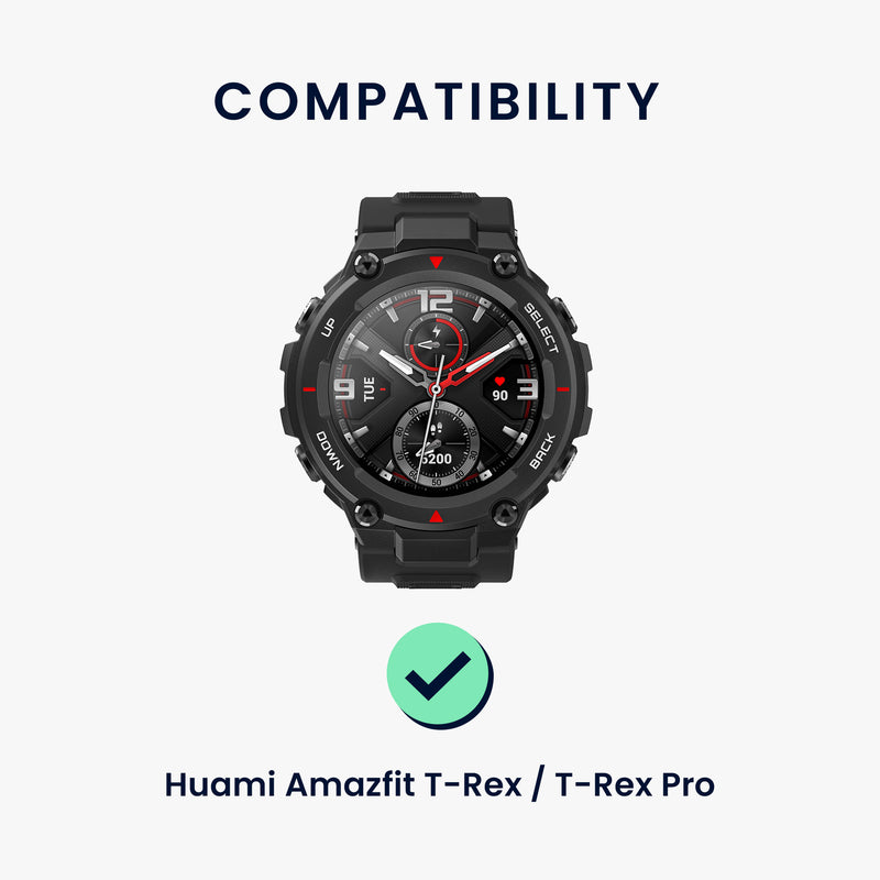 kwmobile Armband kompatibel mit Huami Amazfit T-Rex / T-Rex Pro Armband - Fitnesstracker Sportarmband Band aus TPU und Silikon