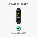 kwmobile Silikon Uhrenarmband für Samsung Galaxy Fit 2 Armband Ersatzarmband für Fitnesstracker Wechselarmband Smartwatch