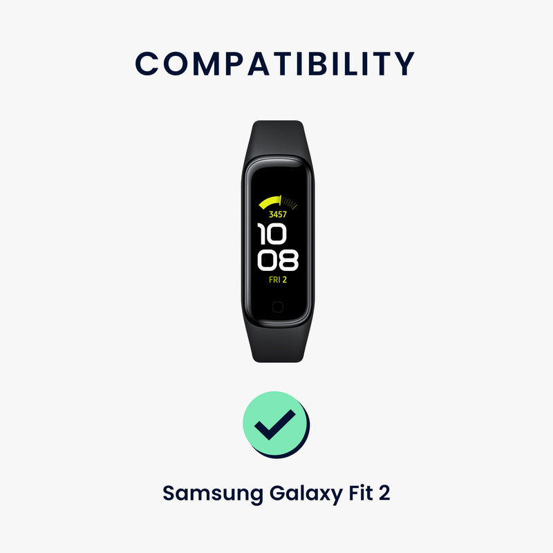 kwmobile Silikon Uhrenarmband für Samsung Galaxy Fit 2 Armband Ersatzarmband für Fitnesstracker Wechselarmband Smartwatch