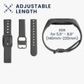 kwmobile Silikon Uhrenarmband für Samsung Galaxy Fit 2 Armband Ersatzarmband für Fitnesstracker Wechselarmband Smartwatch