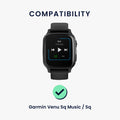 kwmobile Silikon Uhrenarmband für Garmin Venu Sq Music / Sq Armband Ersatzarmband für Fitnesstracker Wechselarmband Smartwatch