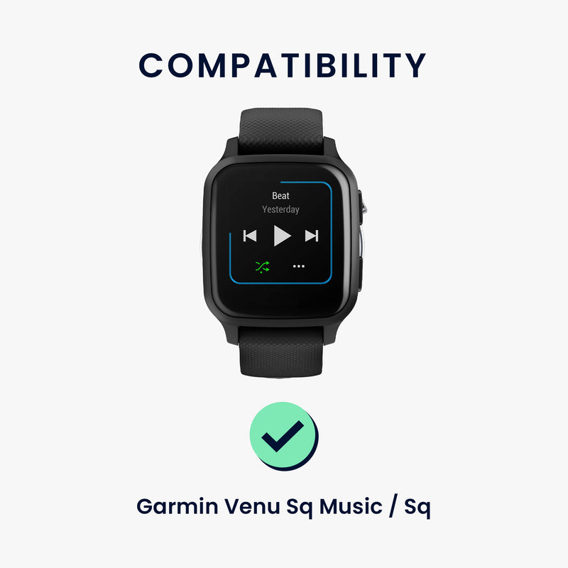 kwmobile Silikon Uhrenarmband für Garmin Venu Sq Music / Sq Armband Ersatzarmband für Fitnesstracker Wechselarmband Smartwatch